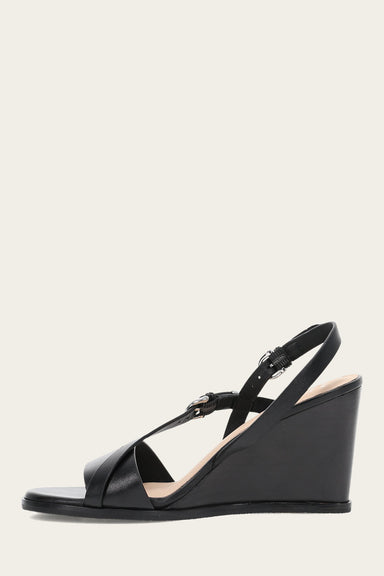 Rachel Buckle Sandal - Black - Inside