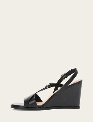 Rachel Buckle Sandal - Black - Inside
