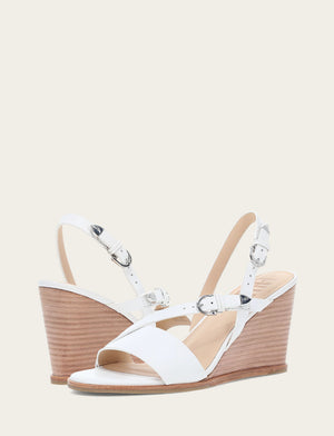 Rachel Buckle Sandal - White - Pair