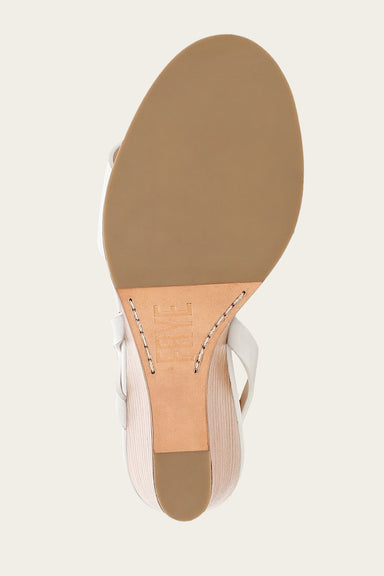 Rachel Buckle Sandal - White - Sole