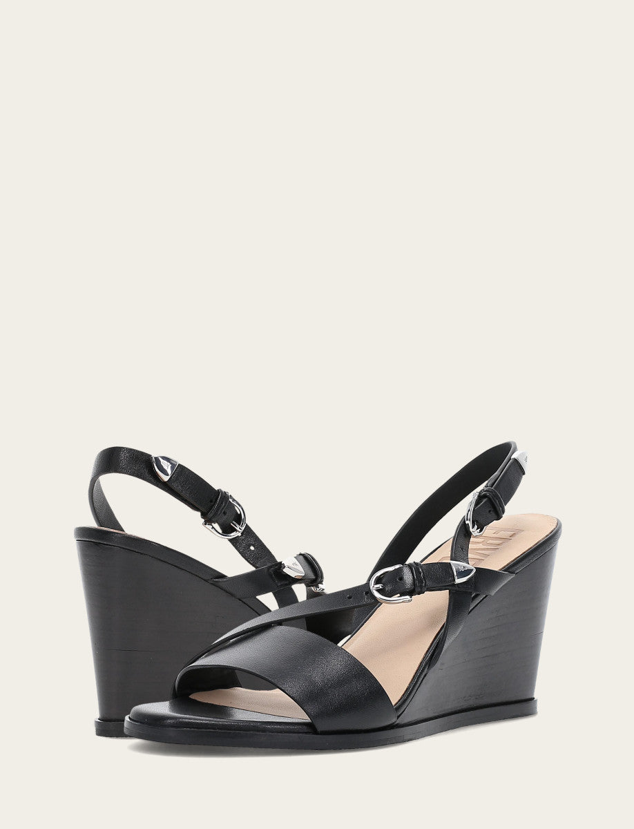 Rachel Buckle Sandal - Black - Pair