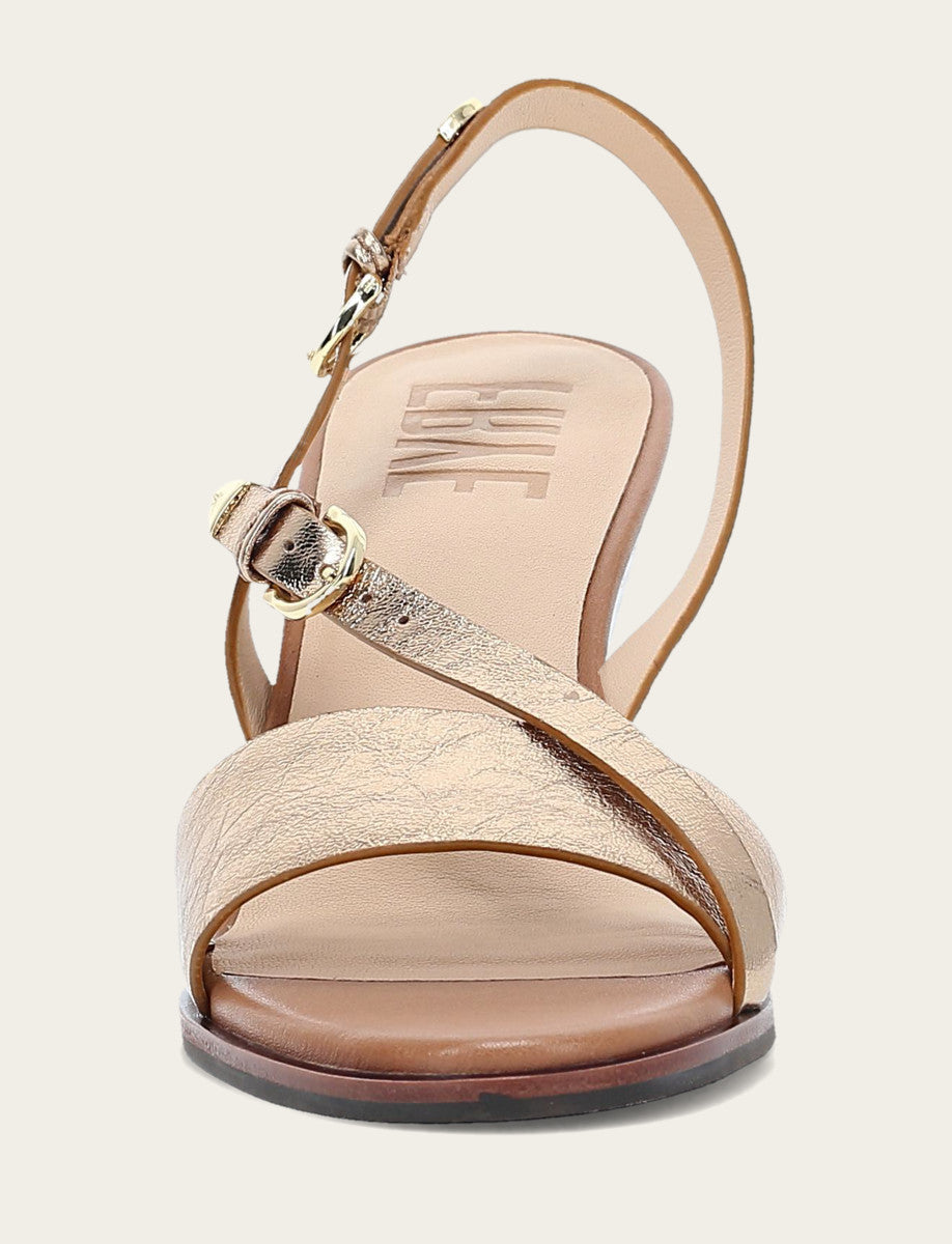 Rachel Buckle Sandal - Dark Gold - Front