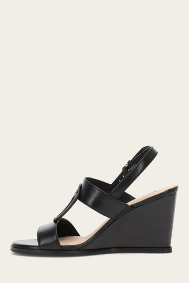 Rachel Logo Sandal - Black - Inside