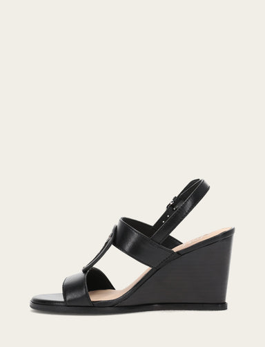 Rachel Logo Sandal - Black - Inside