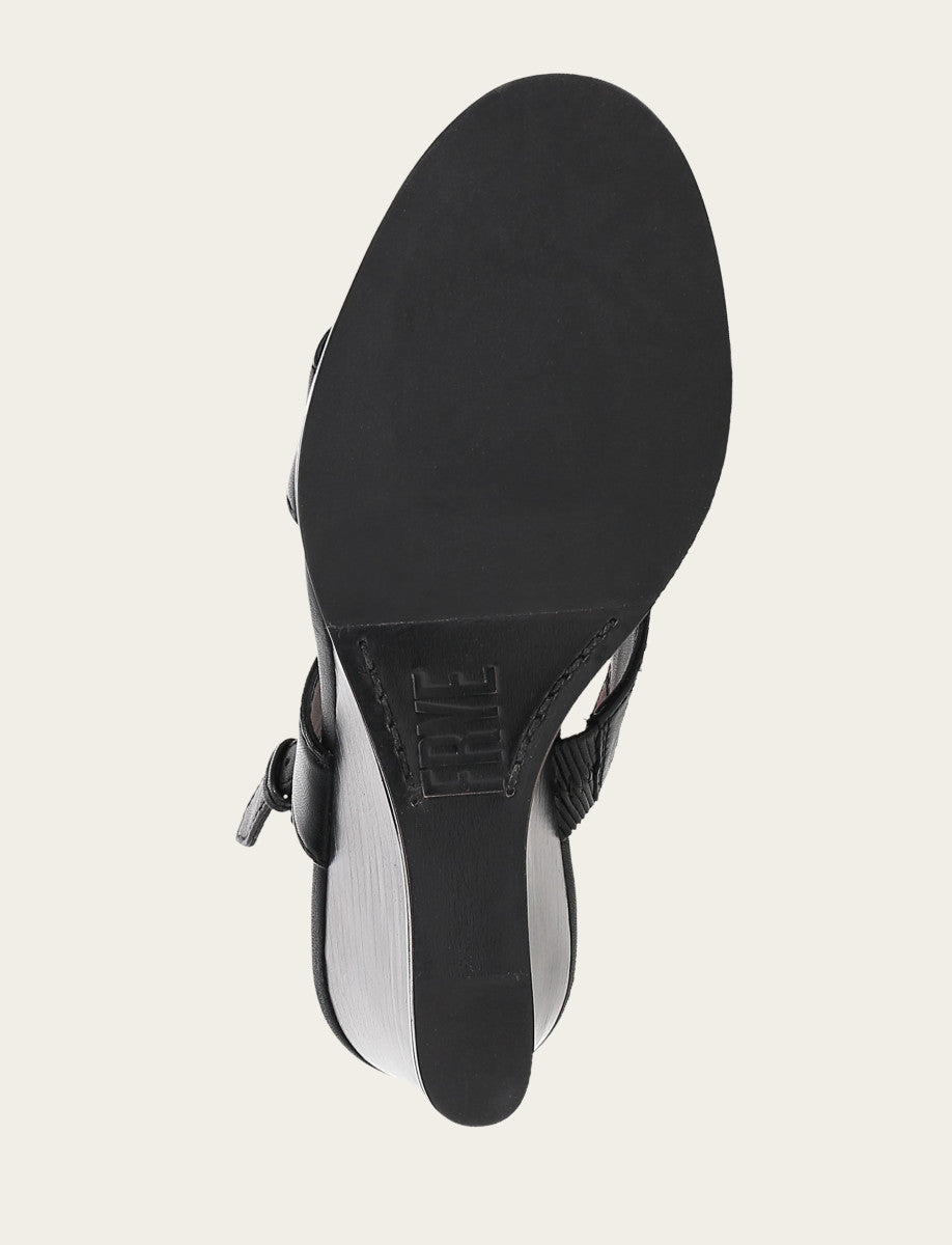 Rachel Logo Sandal - Black - Sole