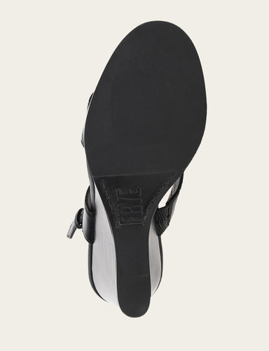 Rachel Logo Sandal - Black - Sole