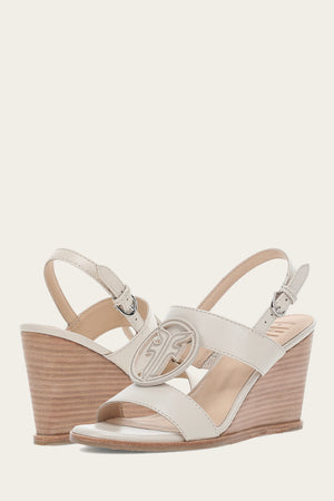 Rachel Logo Sandal - Ivory - Pair