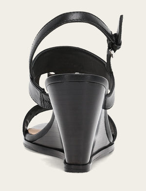 Rachel Logo Sandal - Black - Back