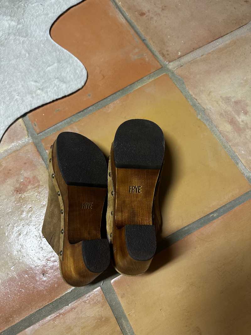 Frye clog boots shop