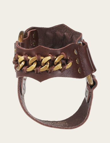 Removable Chain Boot Harness - Espresso - Front