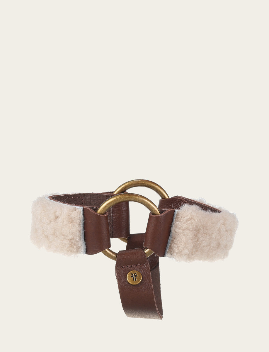 Removable Shearling Boot Harness - Espresso - Hero