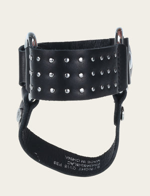Removable Stud Boot Harness - Black - Front