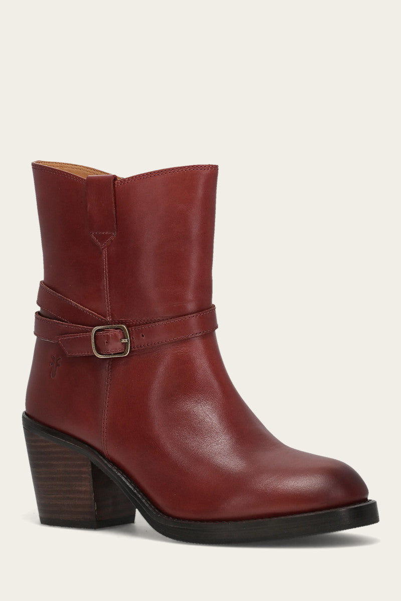 Rylee Belted Inside Zip - Cranberry - Hero