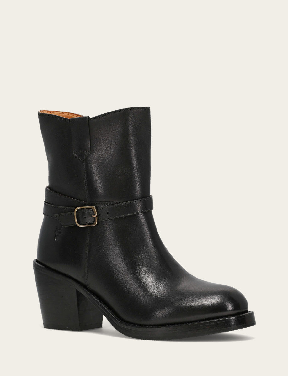 rieboo♡ Women's Black Rylee Belted Inside Zip Boot | The Frye Company