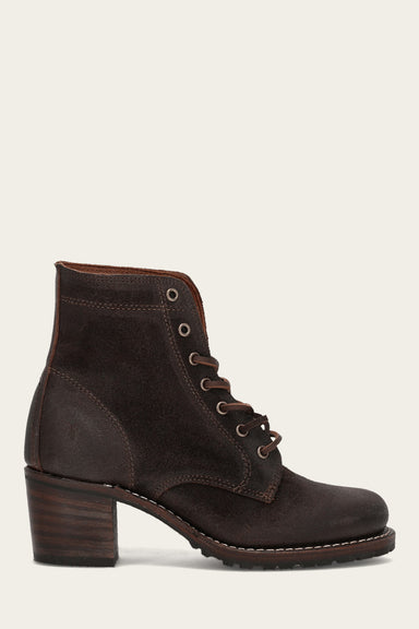 Sabrina 6G Lace Up - Dark Brown - Outside