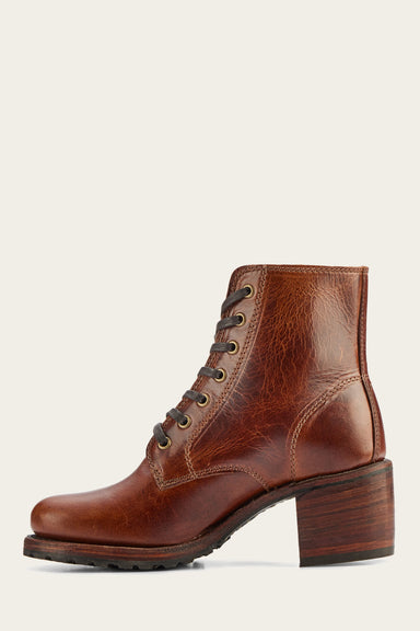 Sabrina 6G Lace Up - Cognac - Inside