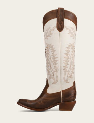 Sacha Feather Deco - Toffee White - Inside