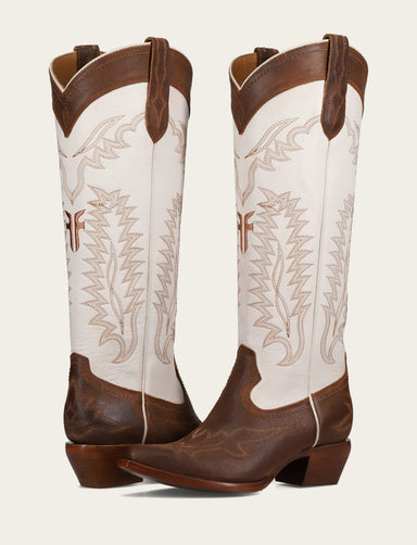 Sacha Feather Deco - Toffee White - Pair