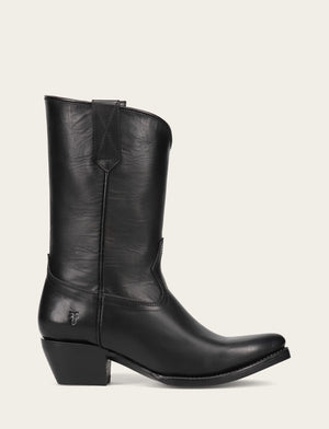 Sacha Mid Pull On - Black - Outside