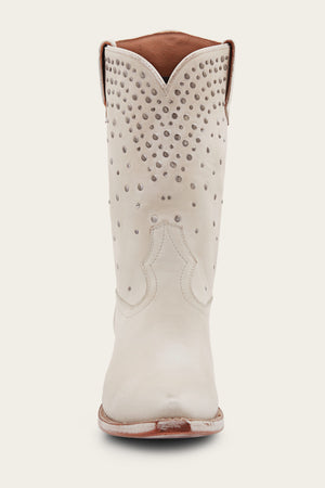 Sacha Mid Stud - White - Front