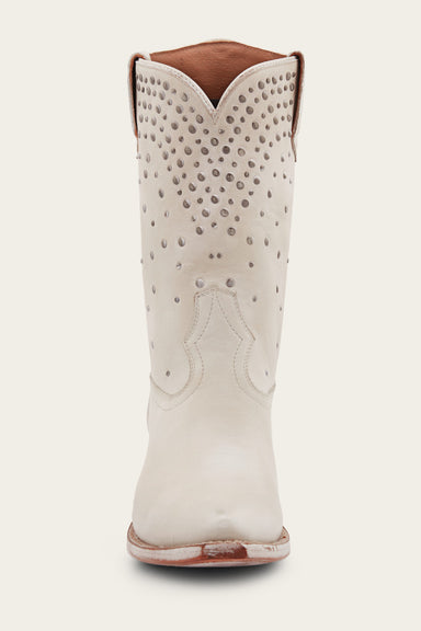 Sacha Mid Stud - White - Front