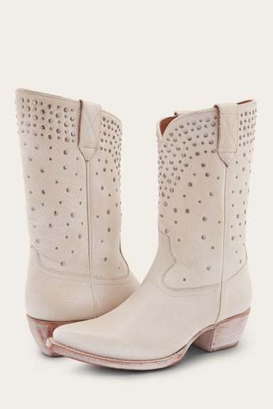 Sacha Mid Stud - White - Pair