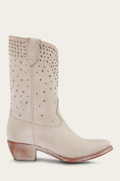 Sacha Mid Stud - White - Outside