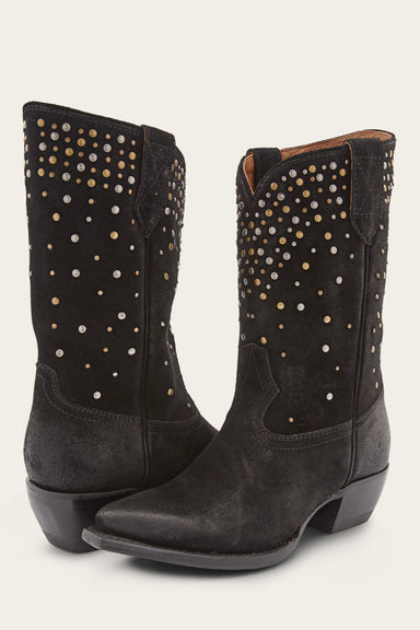 Sacha Mid Stud - Black - Pair