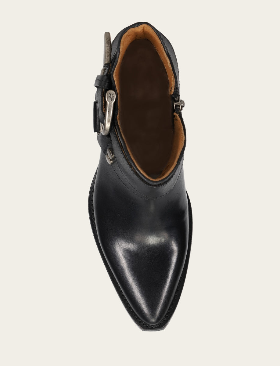 Sacha Multi Strap Bootie - Black - Top Down