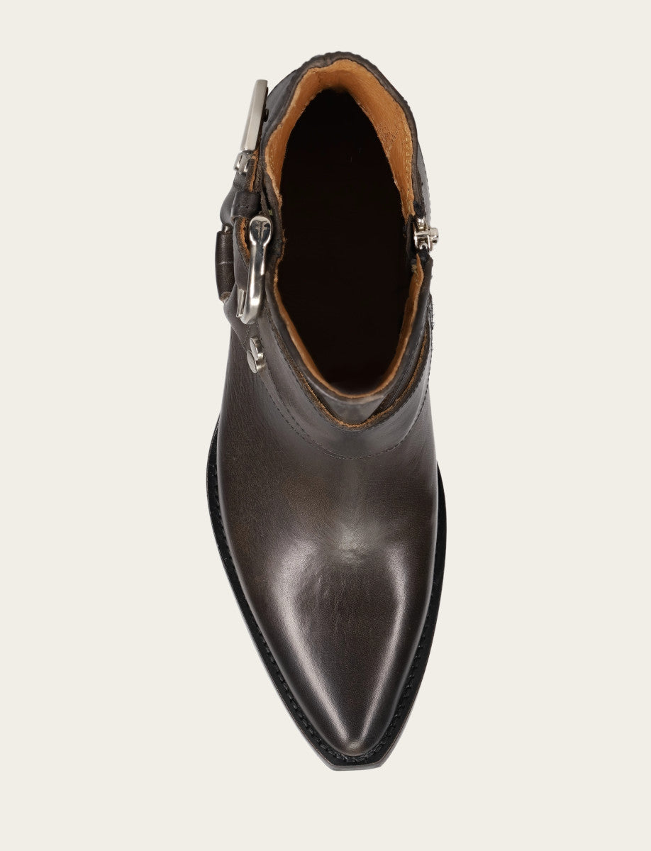 Sacha Multi Strap Bootie - Steel - Top Down