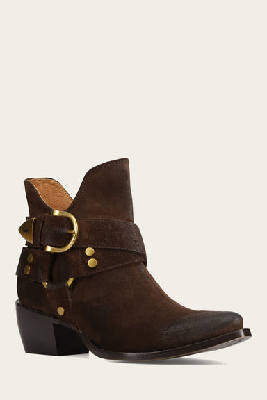 Sacha Multi Strap Bootie - Chocolate - Hero