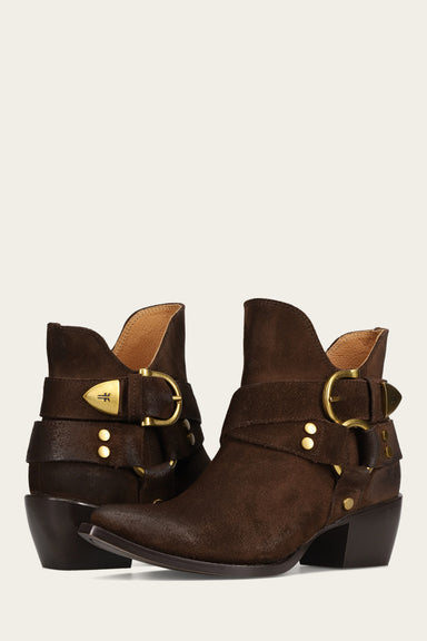 Sacha Multi Strap Bootie - Chocolate - Pair
