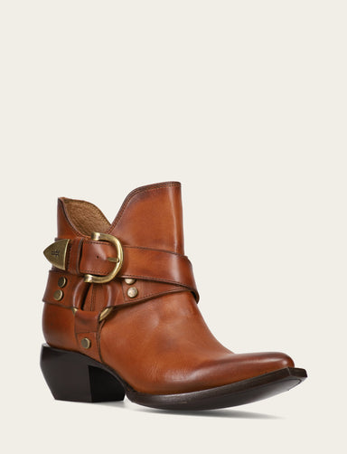Sacha Multi Strap Bootie - Caramel - Hero