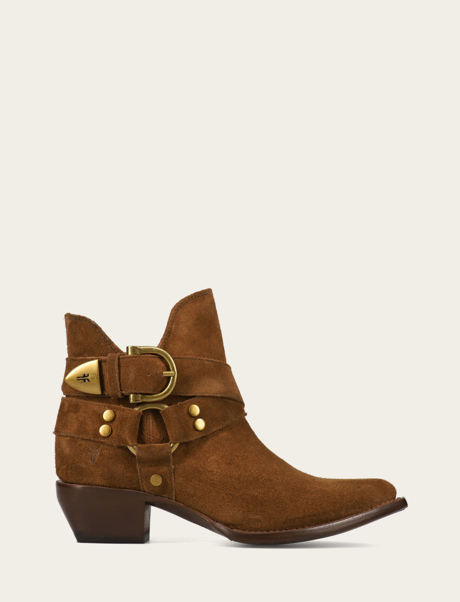 Sacha Multi Strap Bootie - Bark - Outside