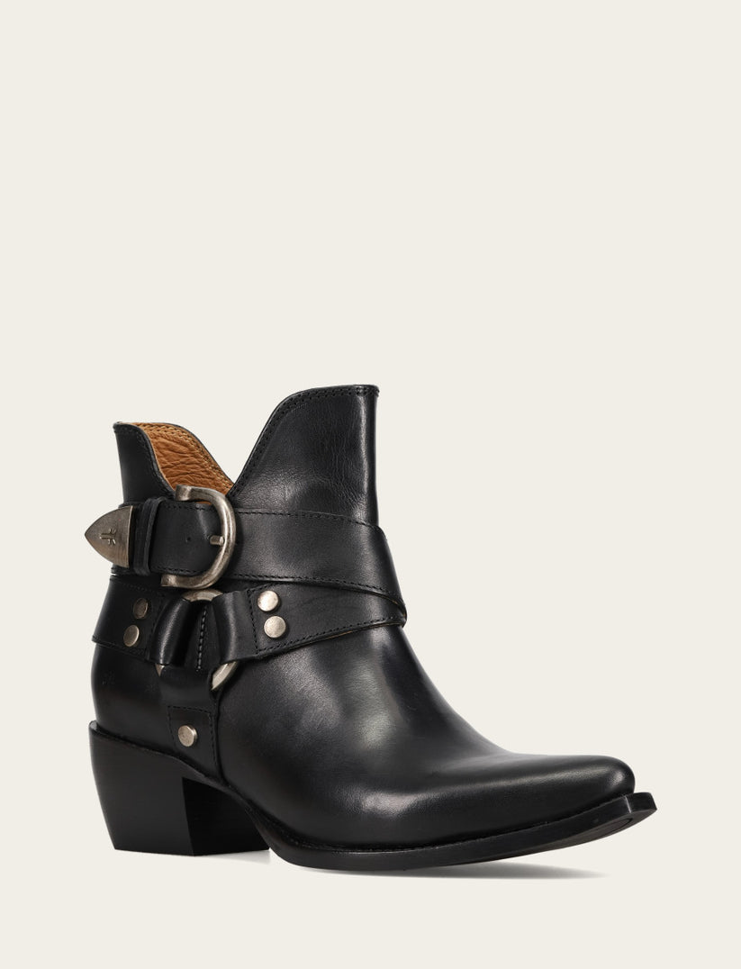Women’s Black Sacha Multi-Strap Ankle Booties | The Frye Company