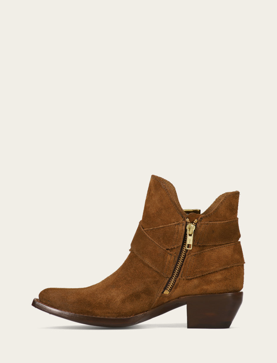 Sacha Multi Strap Bootie - Bark - Inside