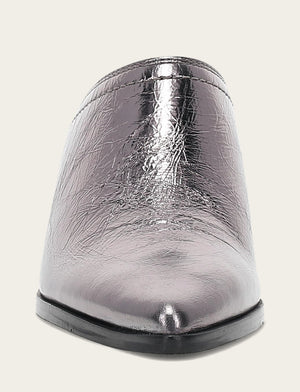 Sadie Mule - Pewter - Front