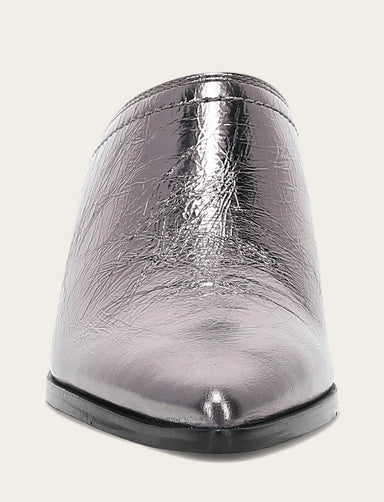 Sadie Mule - Pewter - Front