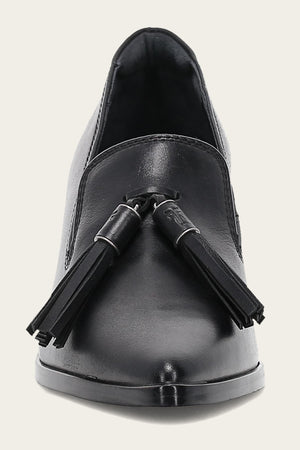Sadie Venetian Tassel - Black - Front