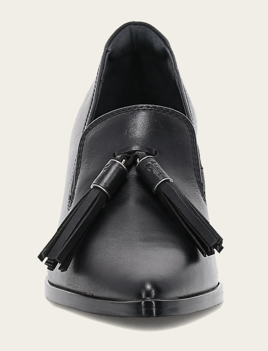 Sadie Venetian Tassel - Black - Front