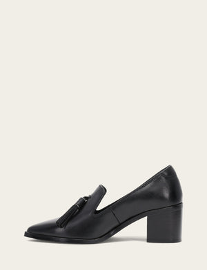 Sadie Venetian Tassel - Black - Inside