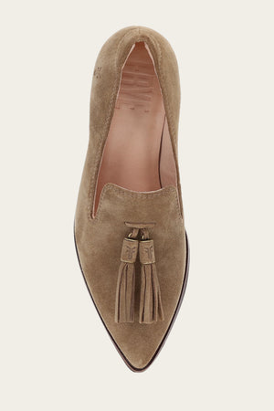 Sadie Venetian Tassel - Almond - Top Down