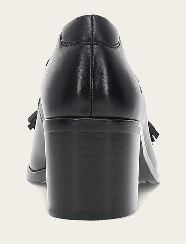 Sadie Venetian Tassel - Black - Back