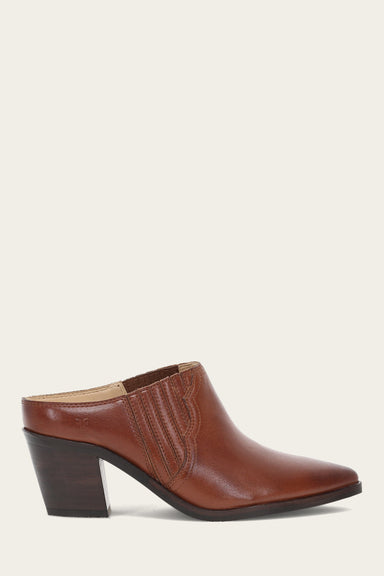 Sara Western Mule - Cinnamon - Outside