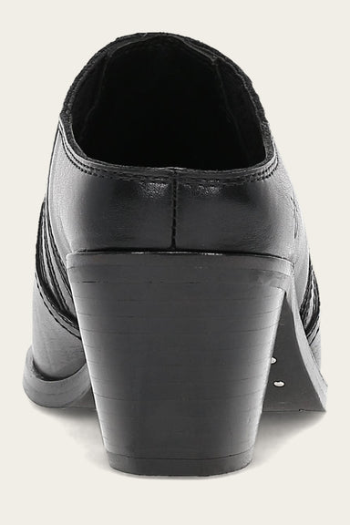 Sara Western Mule - Black - Back
