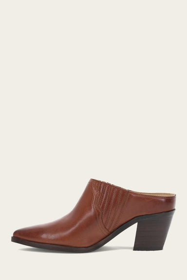 Sara Western Mule - Cinnamon - Inside