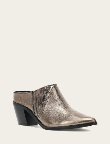 Sara Western Mule - Bronze - Hero