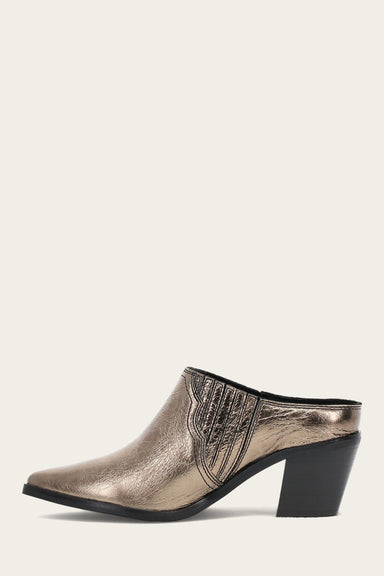 Sara Western Mule - Bronze - Inside