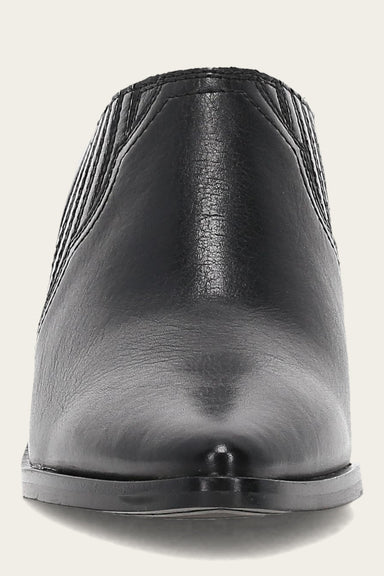 Sara Western Mule - Black - Front
