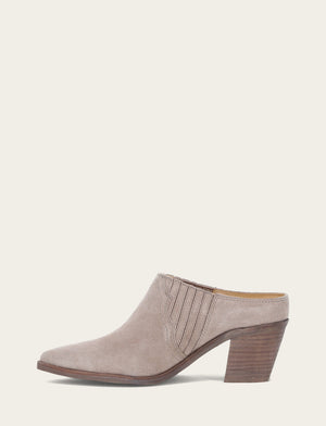 Sara Western Mule - Taupe - Inside